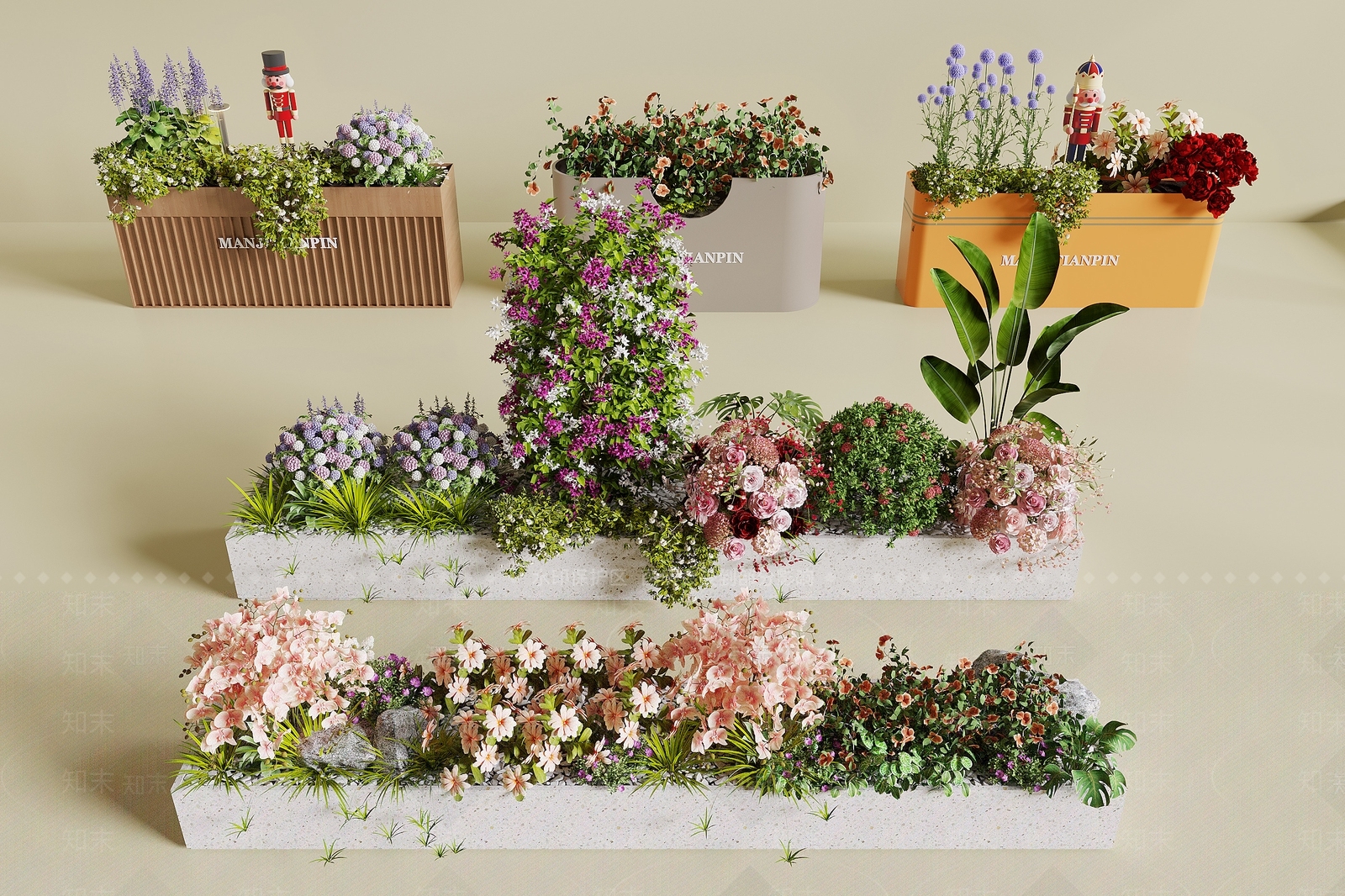 现代花池3D模型下载【ID:1191842664】