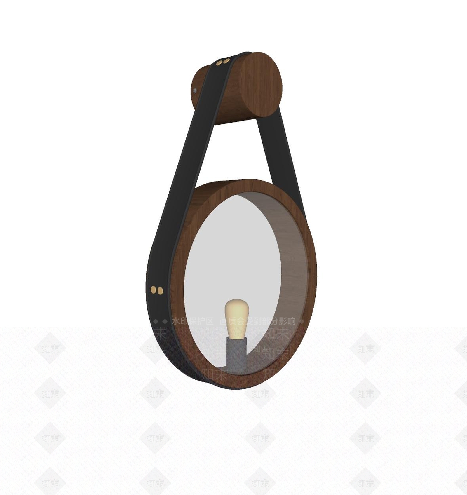 复古中古壁灯SU模型下载【ID:1191844731】