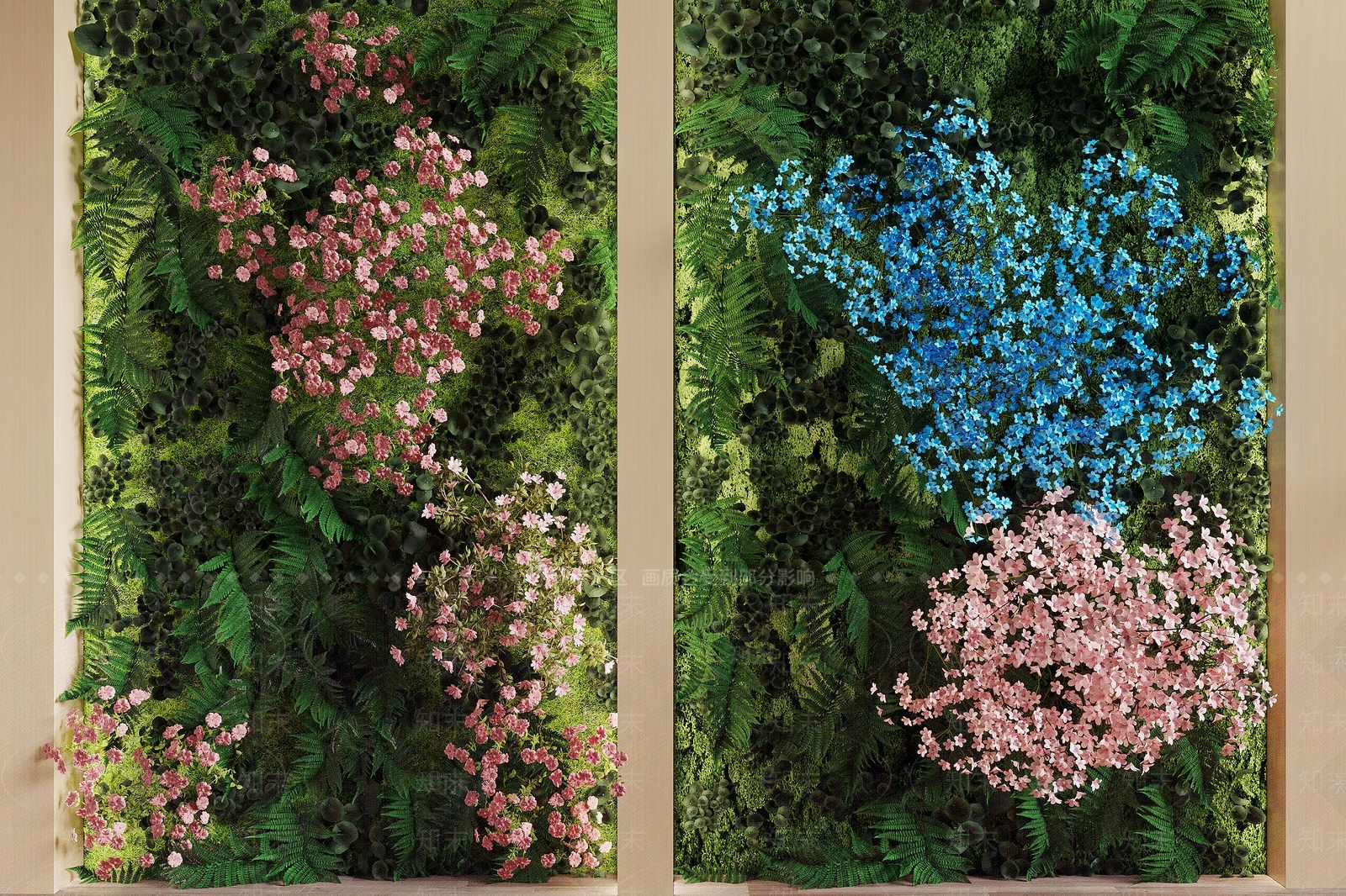 绿植墙3D模型下载【ID:1191845143】