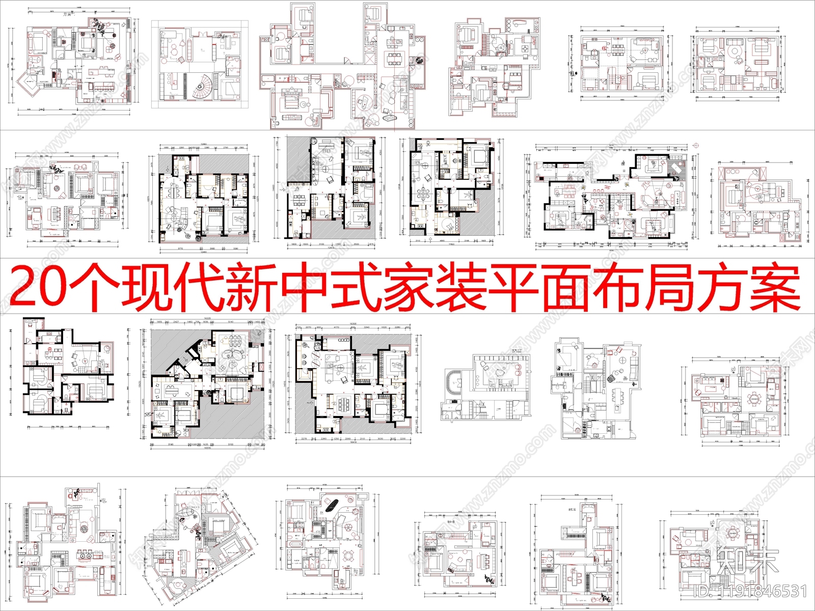 大平层cad施工图下载【ID:1191846531】