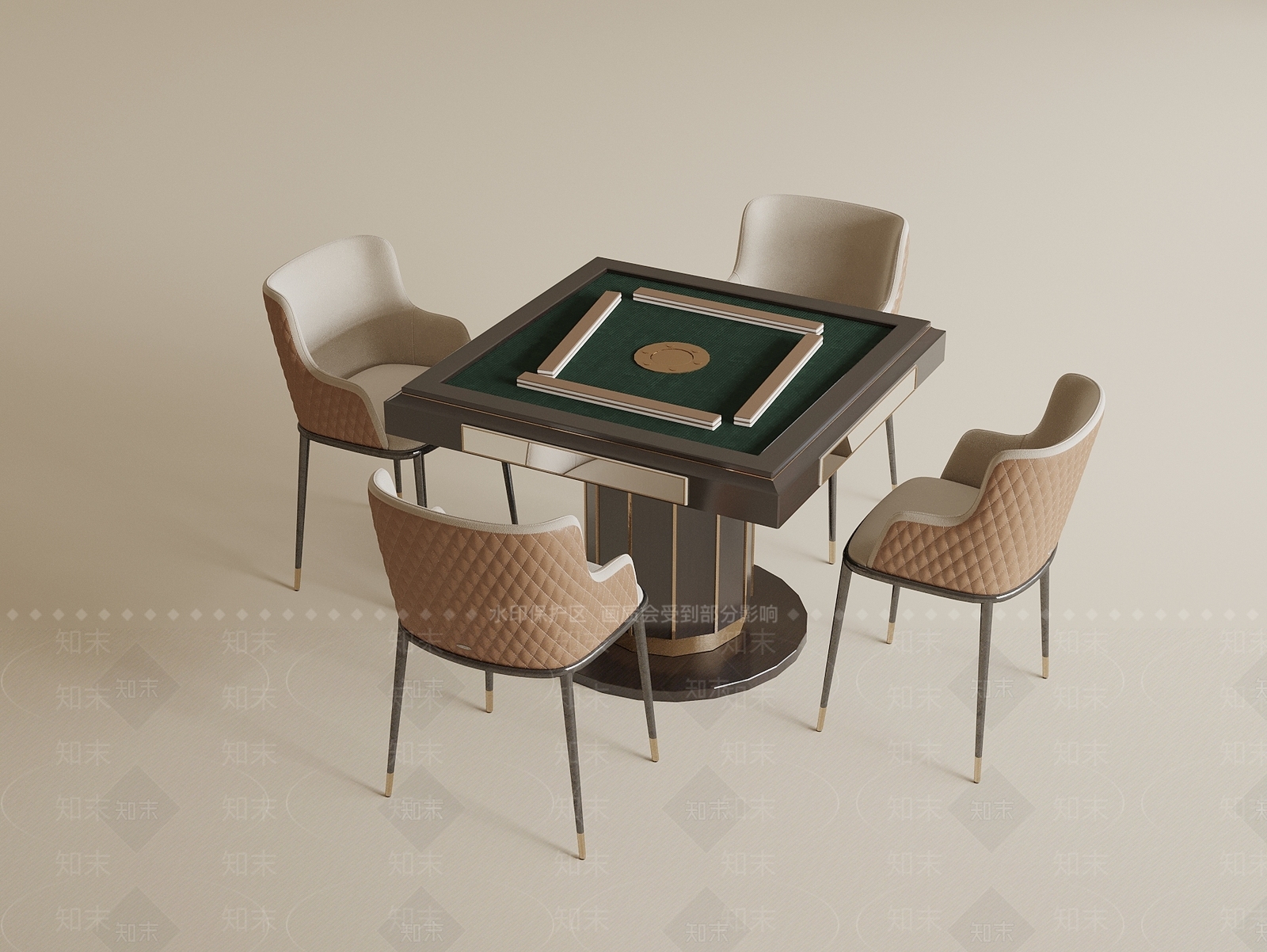 麻将桌3D模型下载【ID:1191852557】