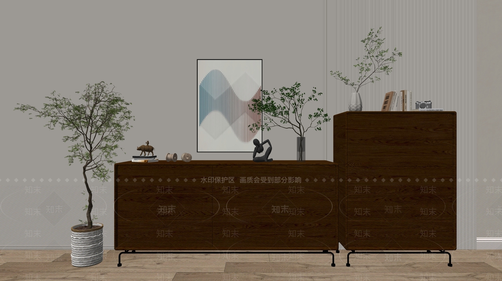 现代斗柜SU模型下载【ID:1191851844】