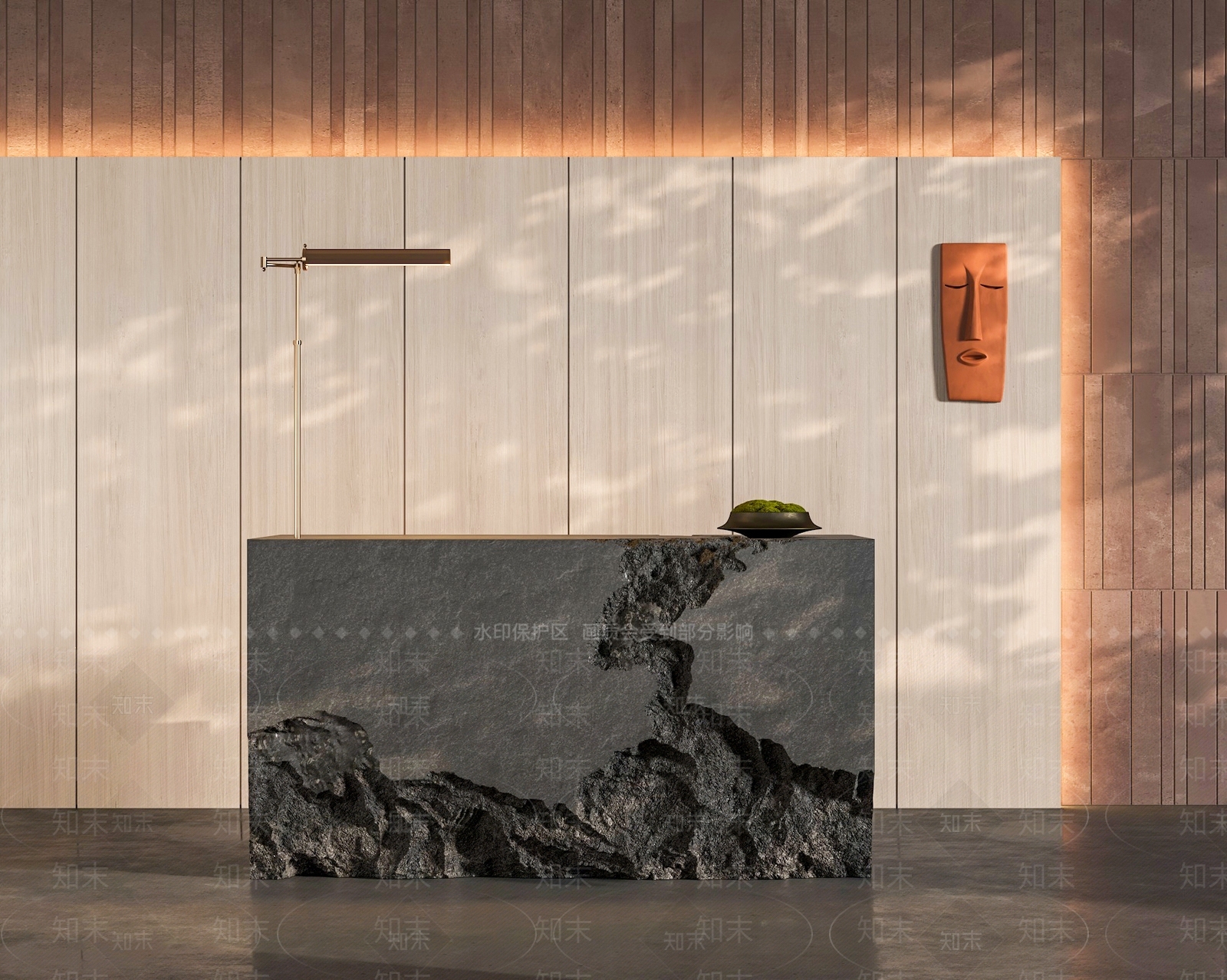 中古侘寂前台3D模型下载【ID:1191854045】