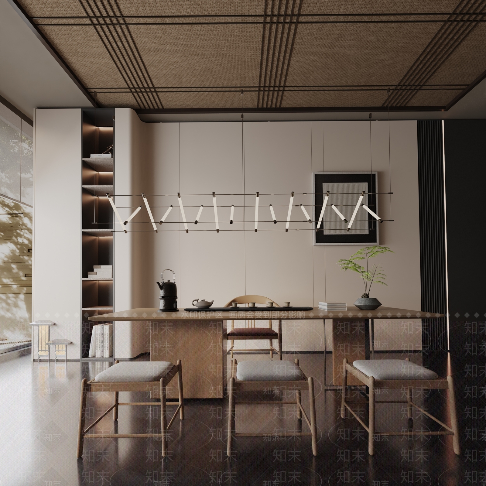 现代餐桌3D模型下载【ID:1191856799】