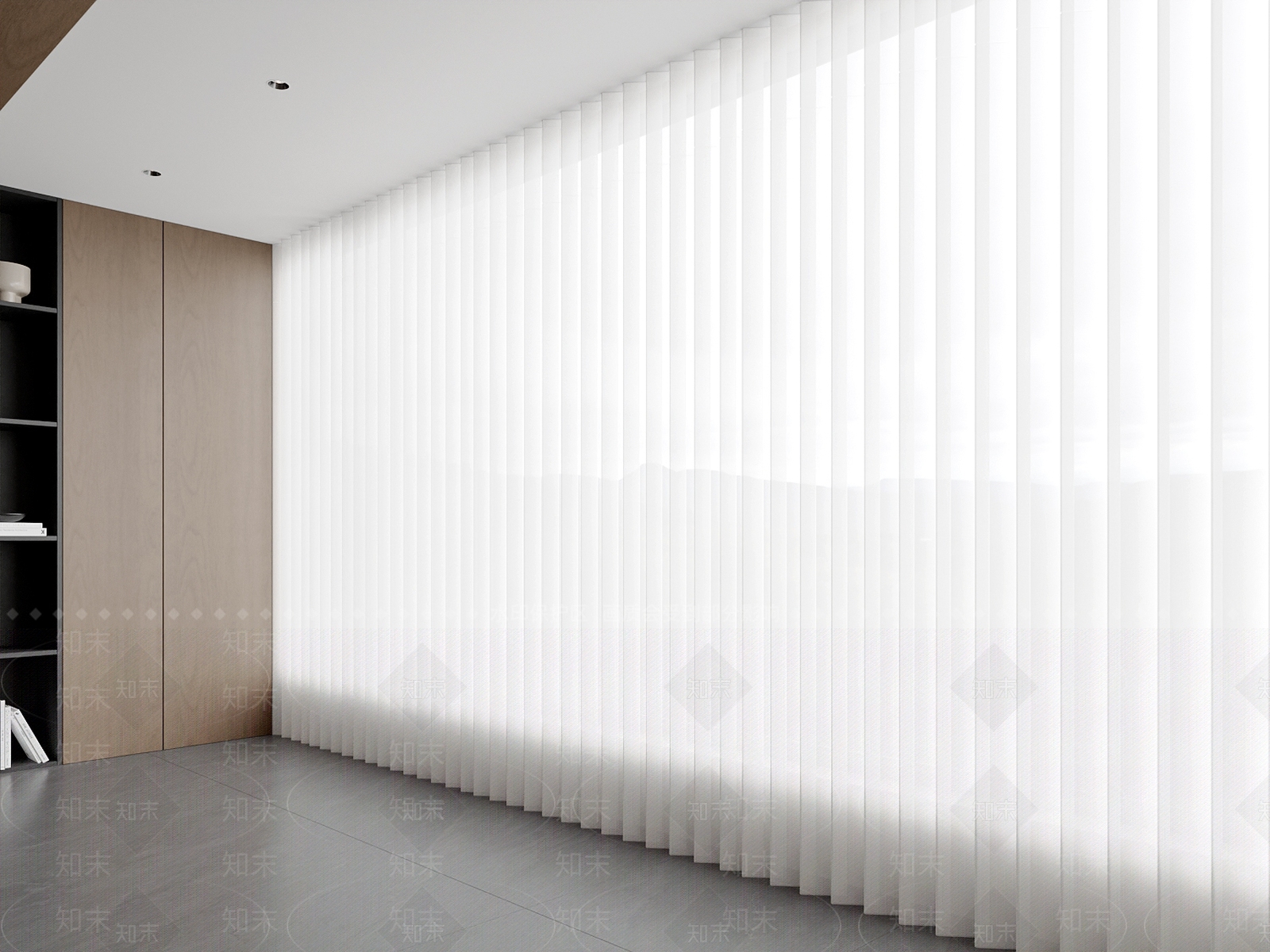 现代窗帘SU模型下载【ID:1191857022】