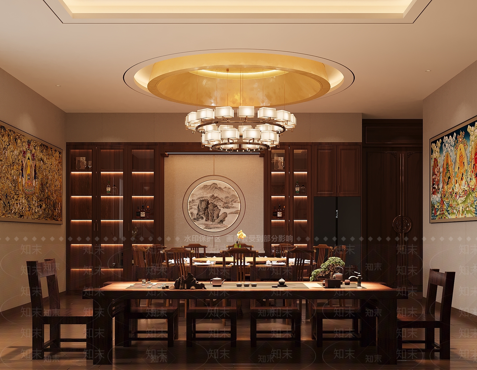 现代包厢3D模型下载【ID:1191862939】