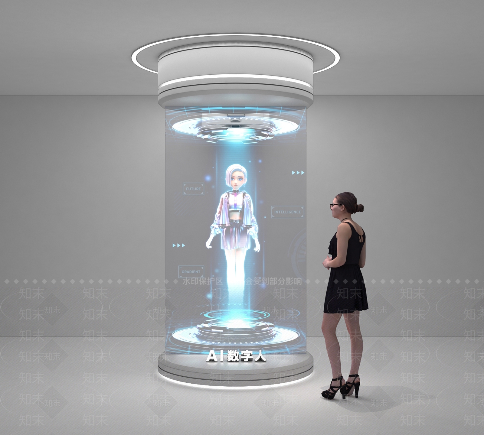 现代科技展厅SU模型下载【ID:1191864262】