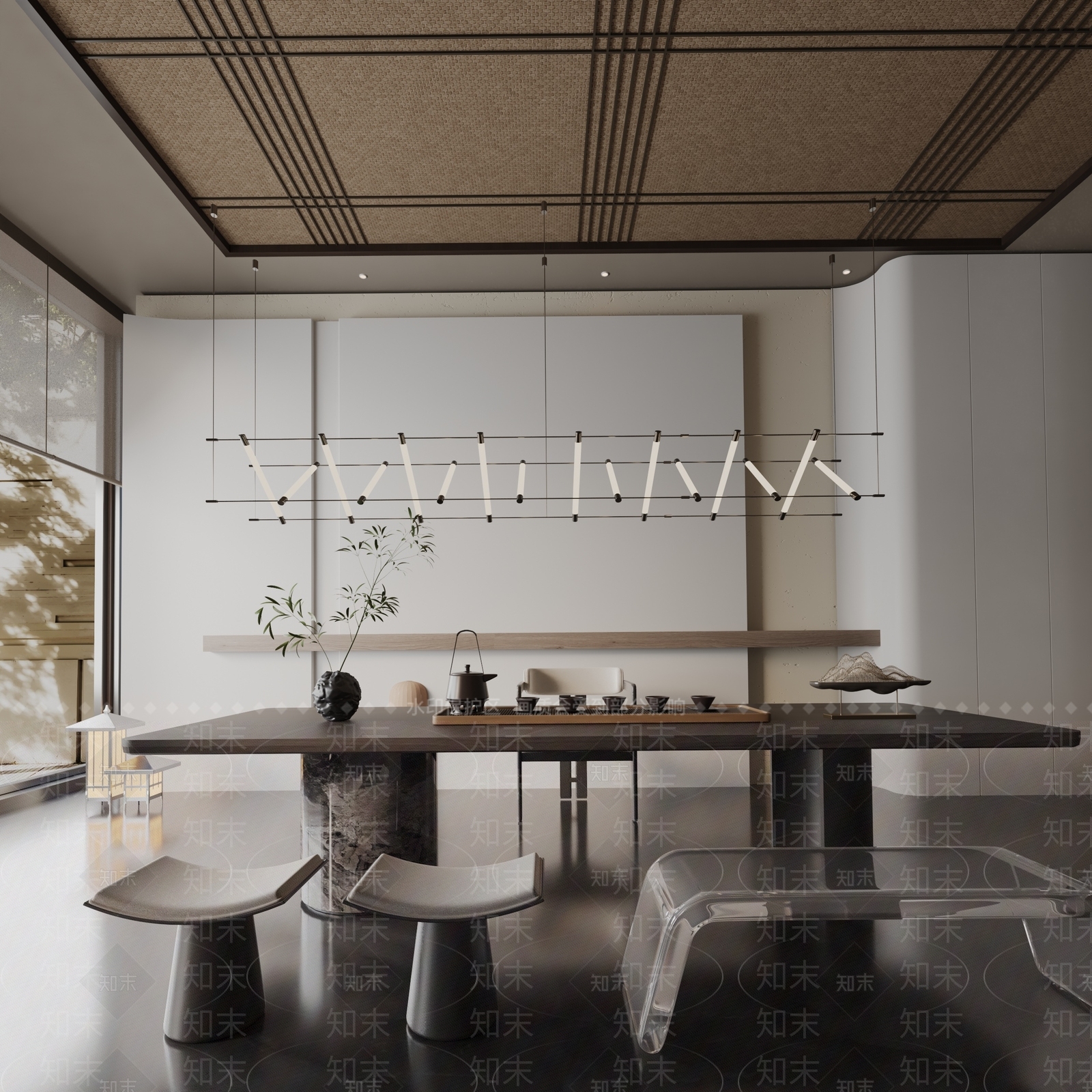 现代餐桌3D模型下载【ID:1191866183】