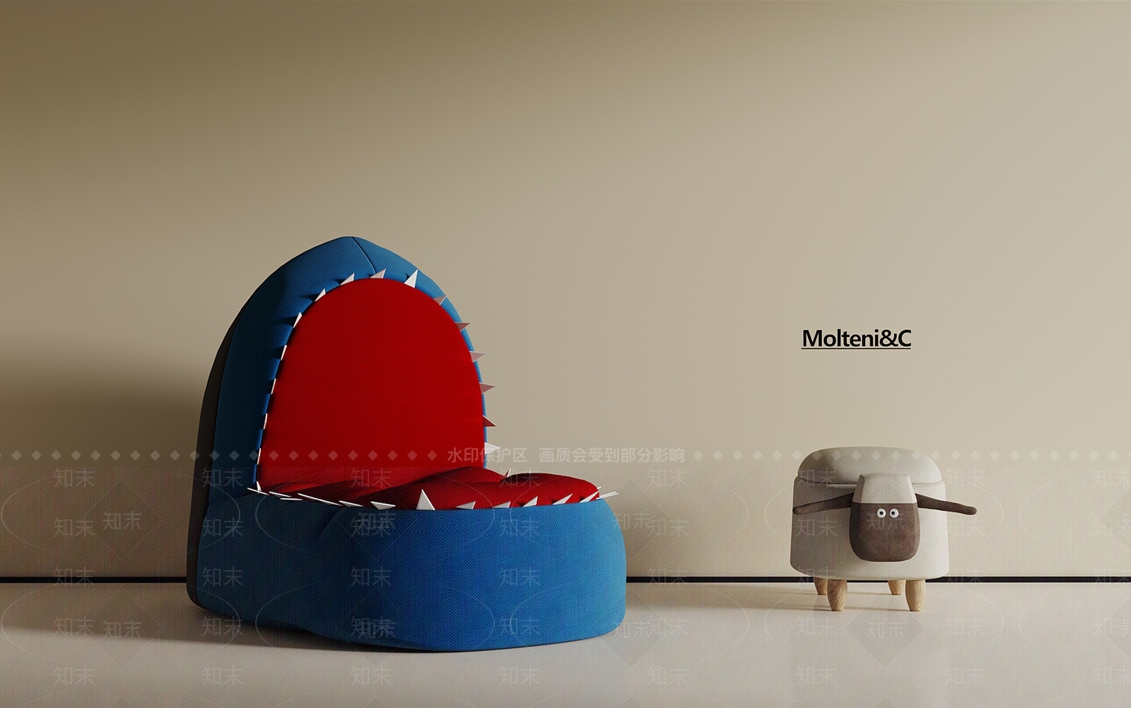 现代儿童椅SU模型下载【ID:1191871469】