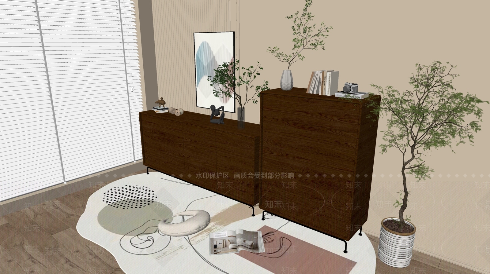 现代斗柜SU模型下载【ID:1191872345】