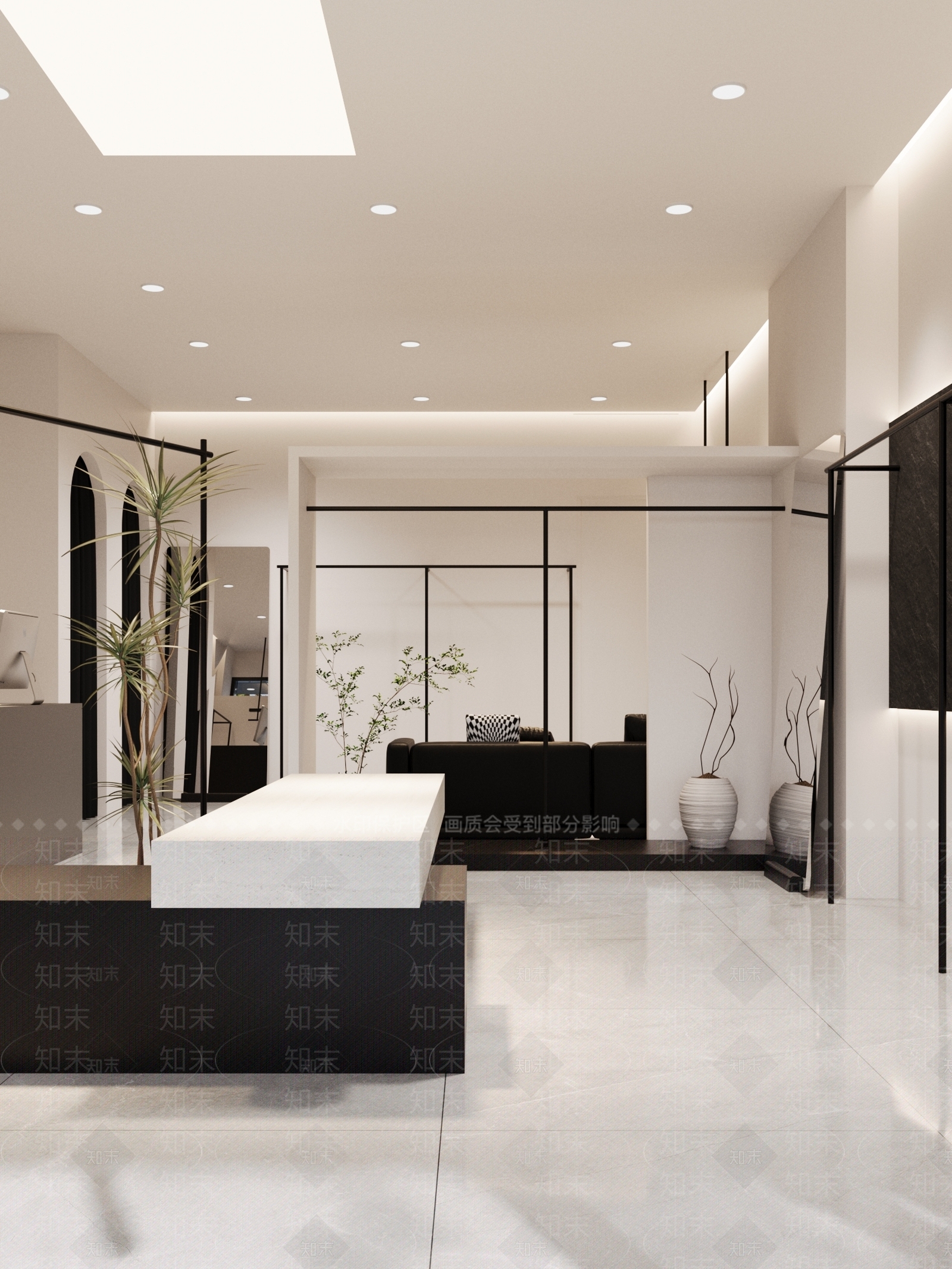 现代简约服装店3D模型下载【ID:1191878076】