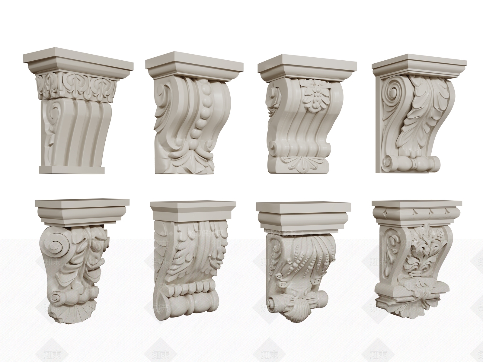 法式欧式柱子SU模型下载【ID:1191876902】