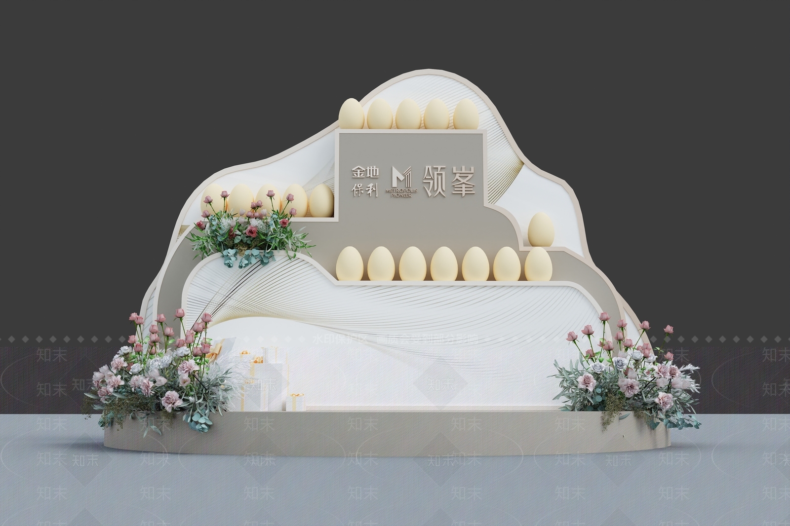 现代美陈3D模型下载【ID:1191875987】