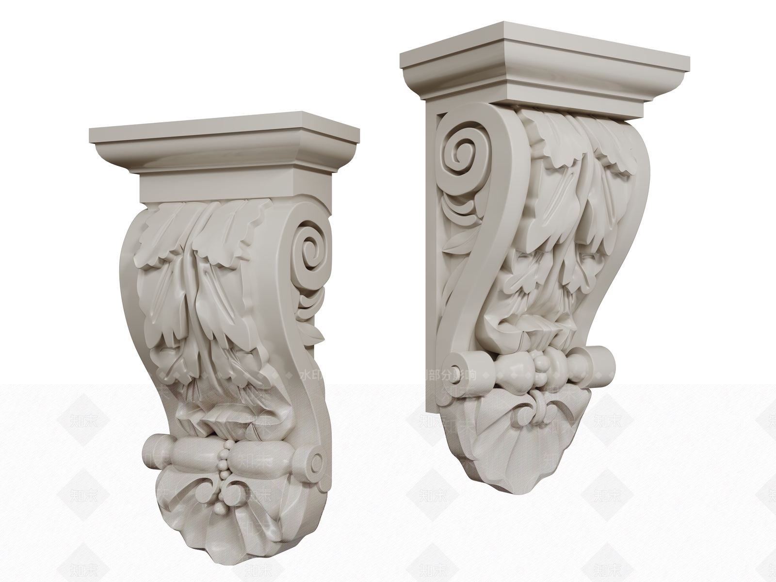 法式欧式柱子SU模型下载【ID:1191878439】