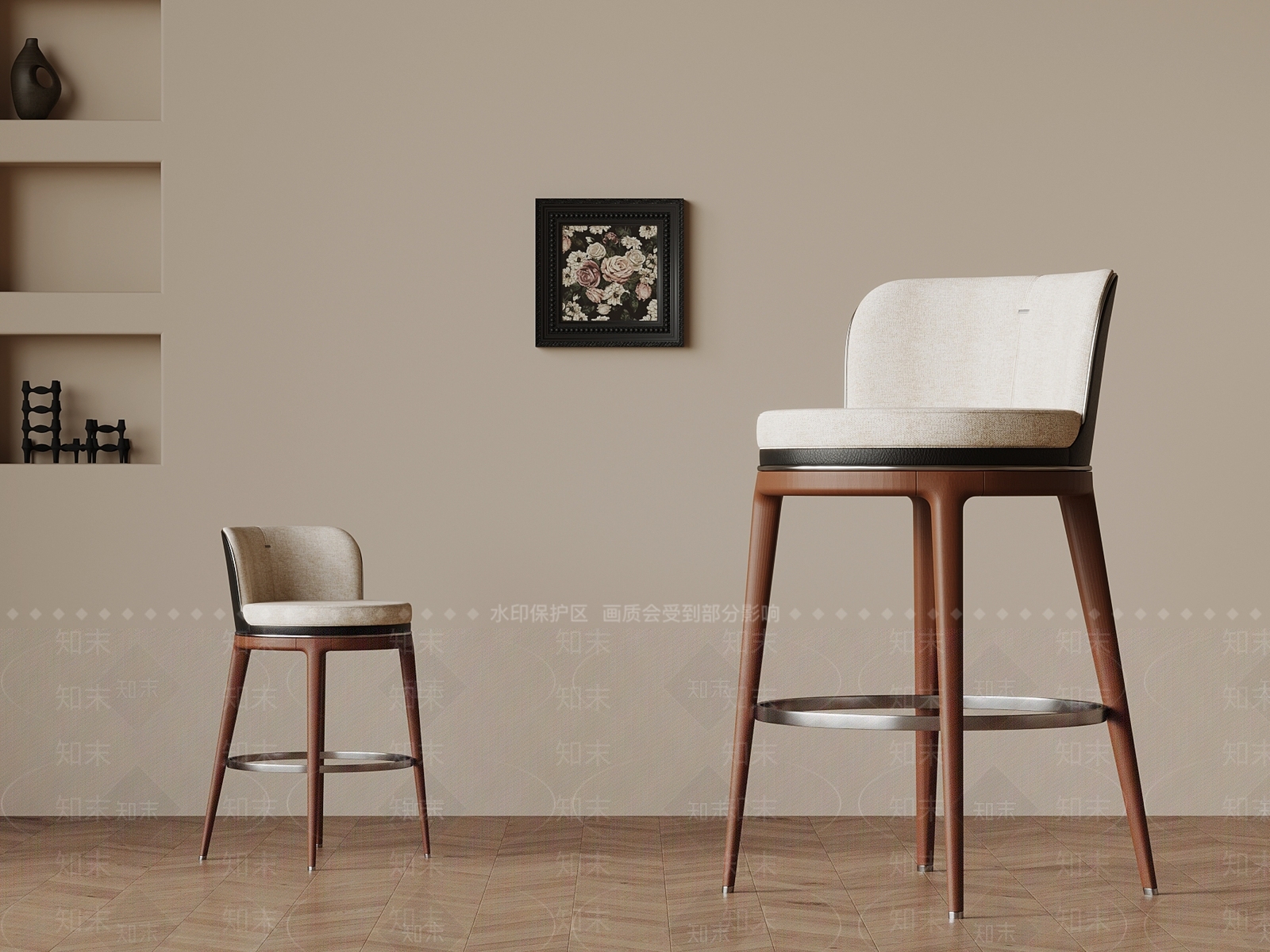 法式中古吧椅3D模型下载【ID:1191879408】
