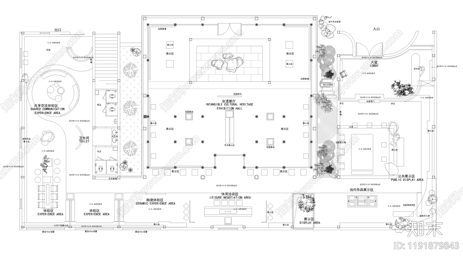 文化展厅施工图下载【ID:1191879843】