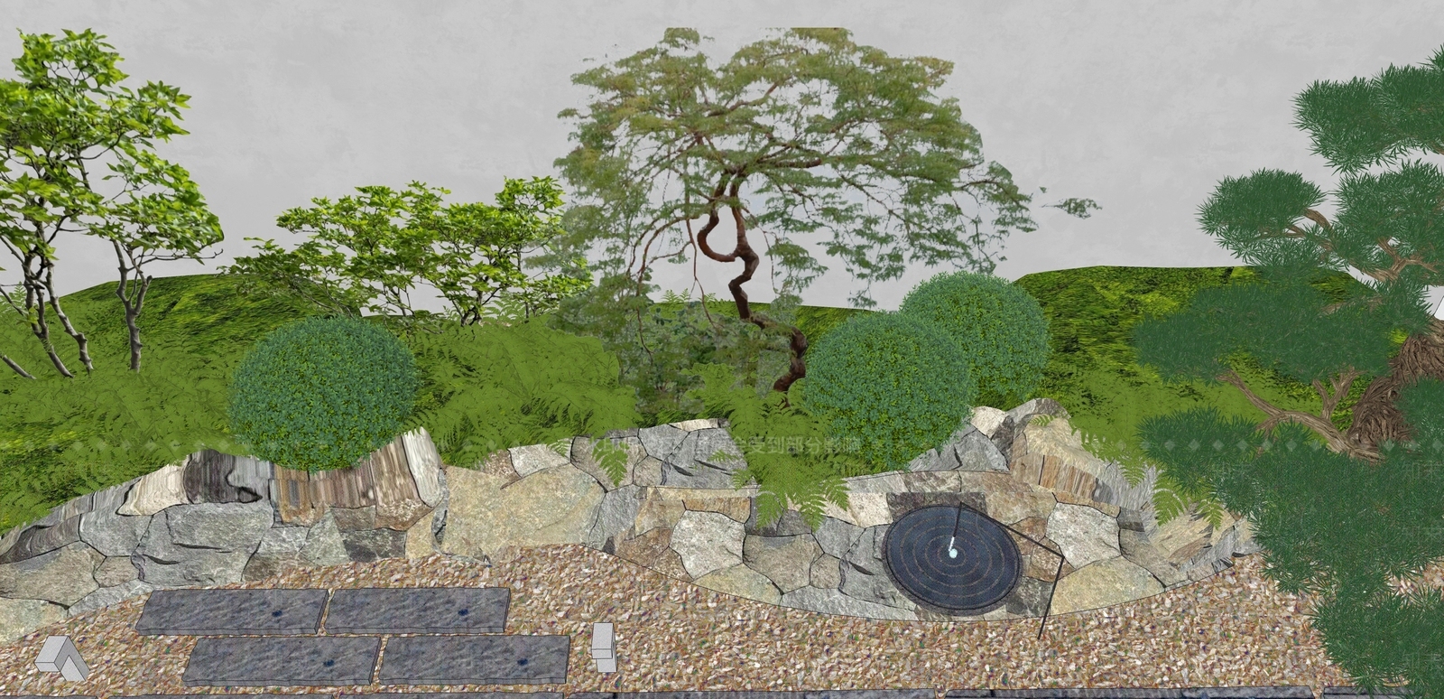 植物组合SU模型下载【ID:1191880543】