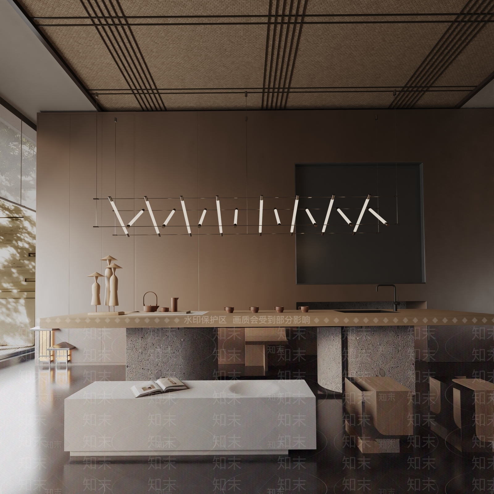 现代餐桌3D模型下载【ID:1191890671】