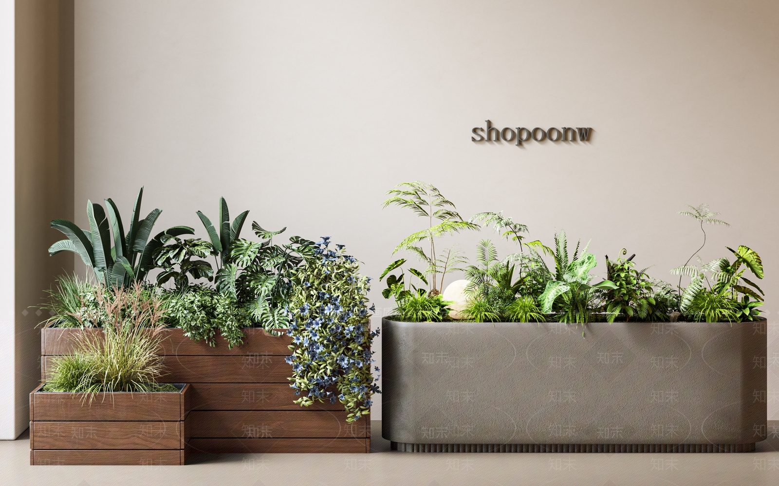 植物组合SU模型下载【ID:1191898254】