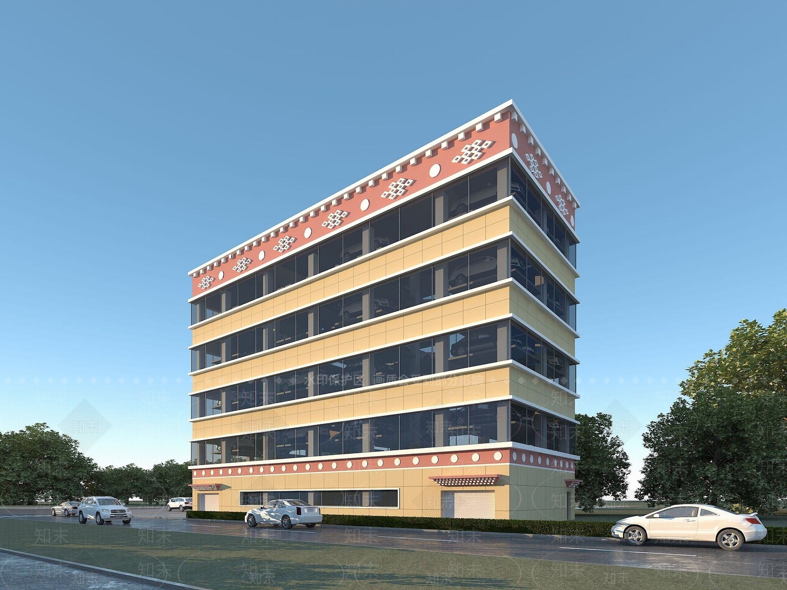 现代立体车库3D模型下载【ID:1191901670】