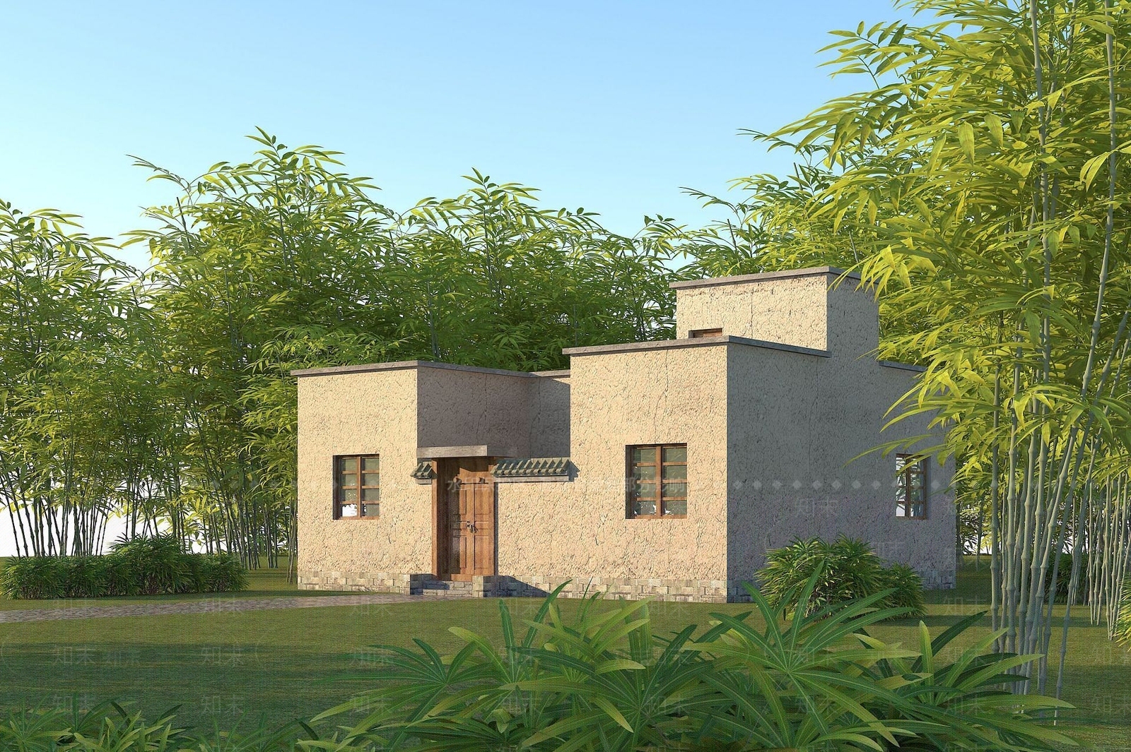 现代土房3D模型下载【ID:1191904735】