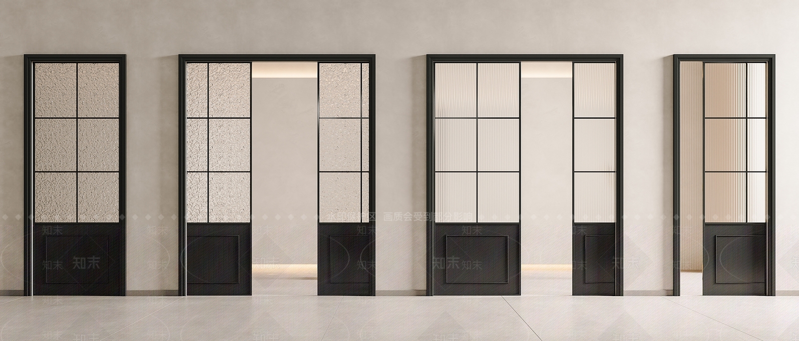 法式复古推拉门3D模型下载【ID:1191905471】