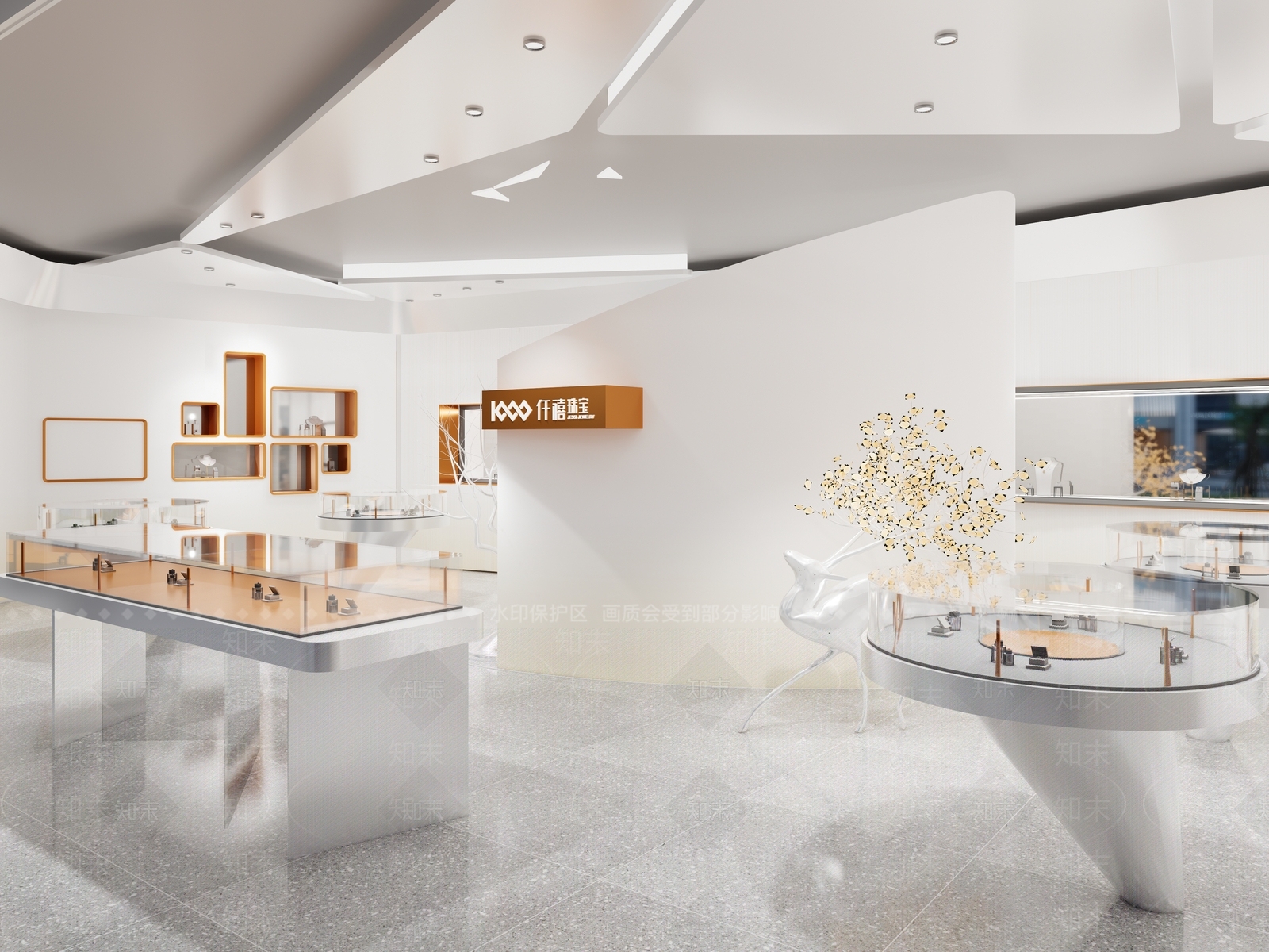 现代珠宝店SU模型下载【ID:1191910089】