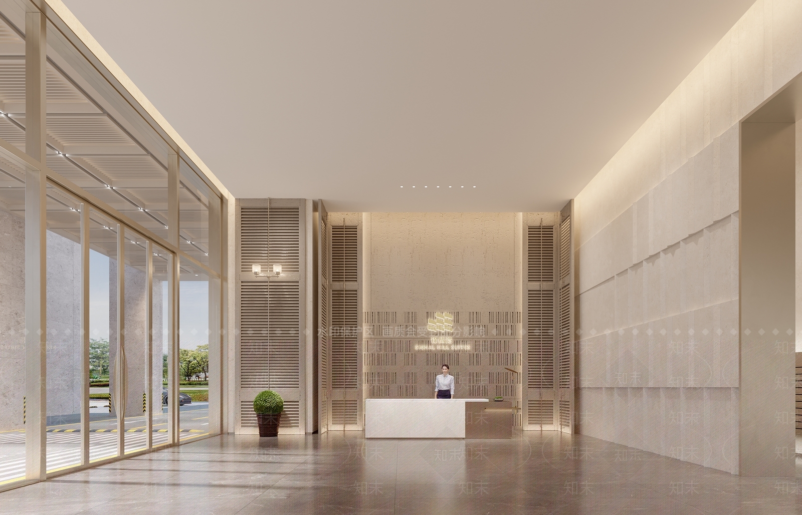 现代意式大厅3D模型下载【ID:1191913136】