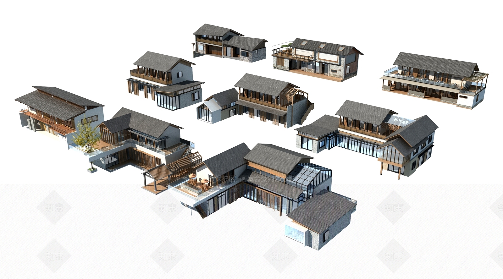 新中式其他公共建筑3D模型下载【ID:1191912665】