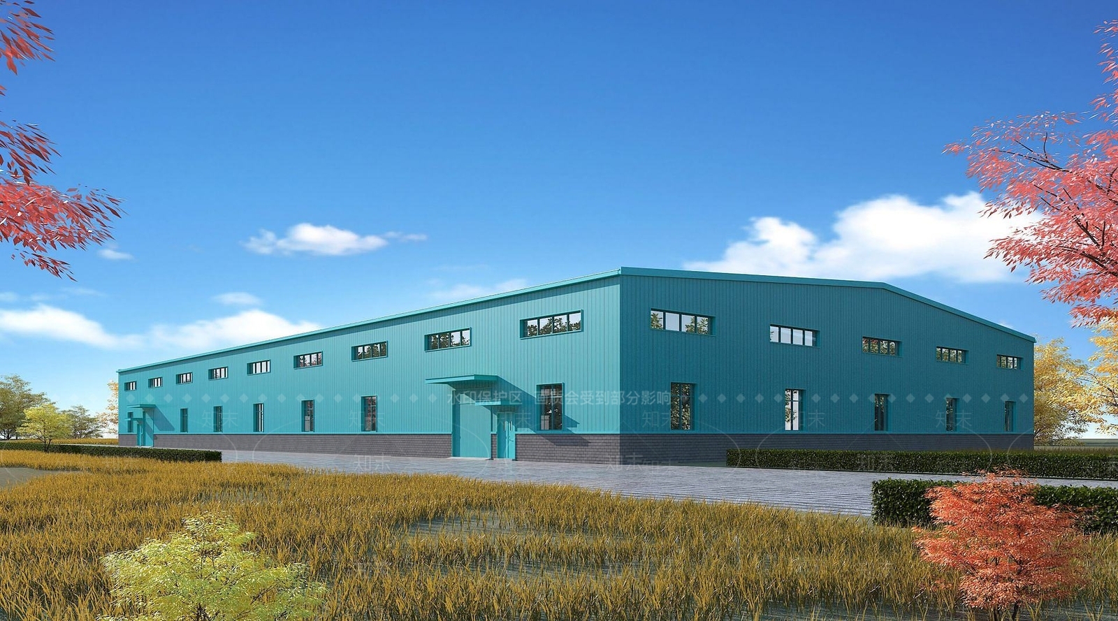 现代工业厂房3D模型下载【ID:1191913151】