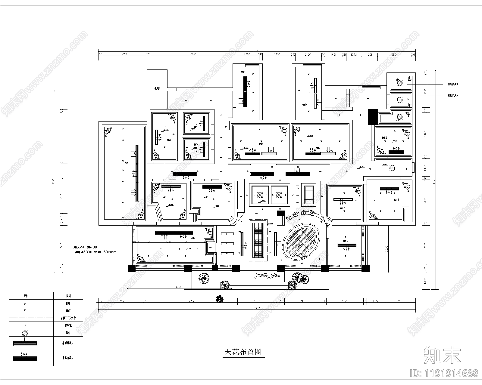 现代足浴店cad施工图下载【ID:1191914688】