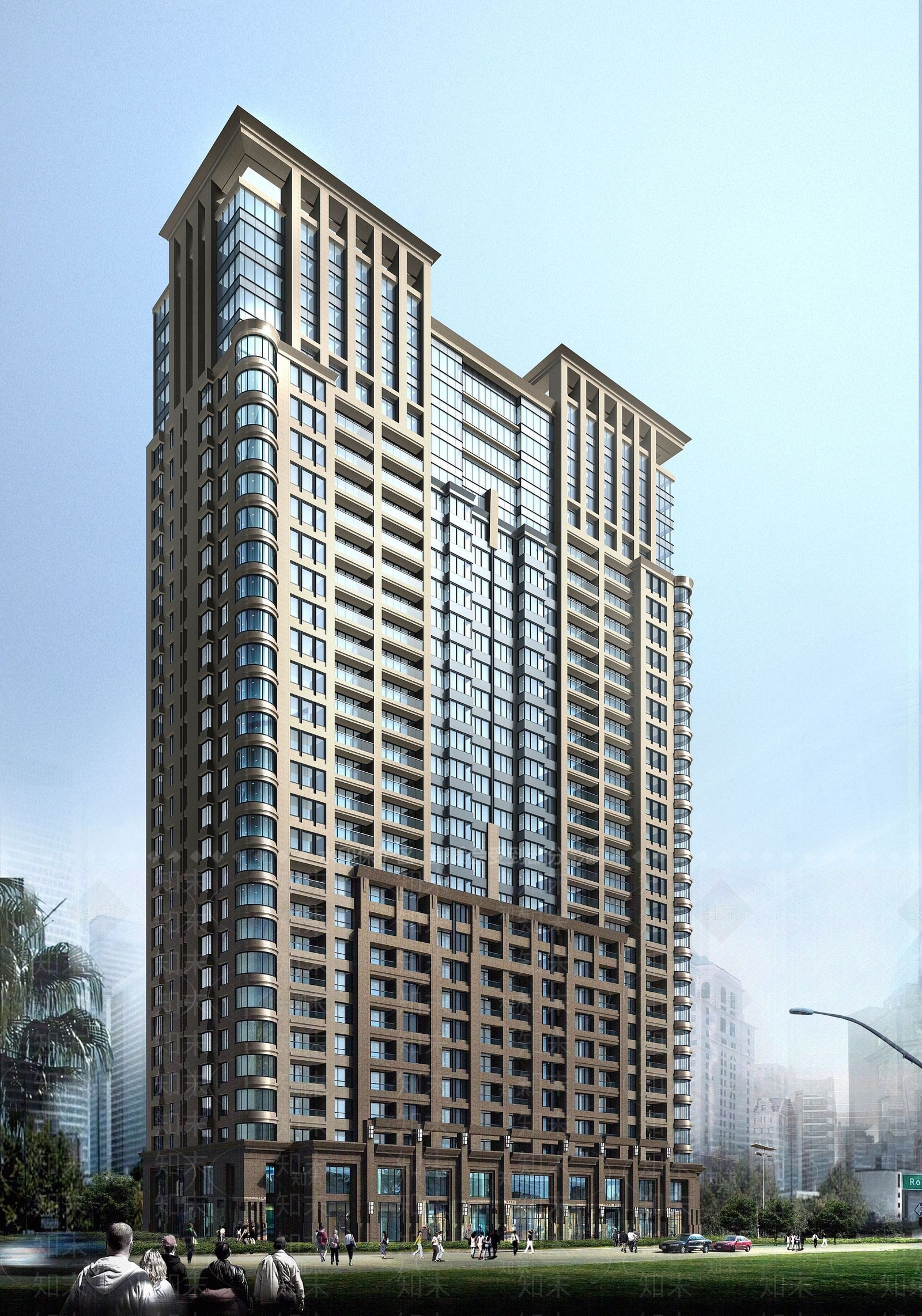 现代城市户外建筑3D模型下载【ID:1191915842】