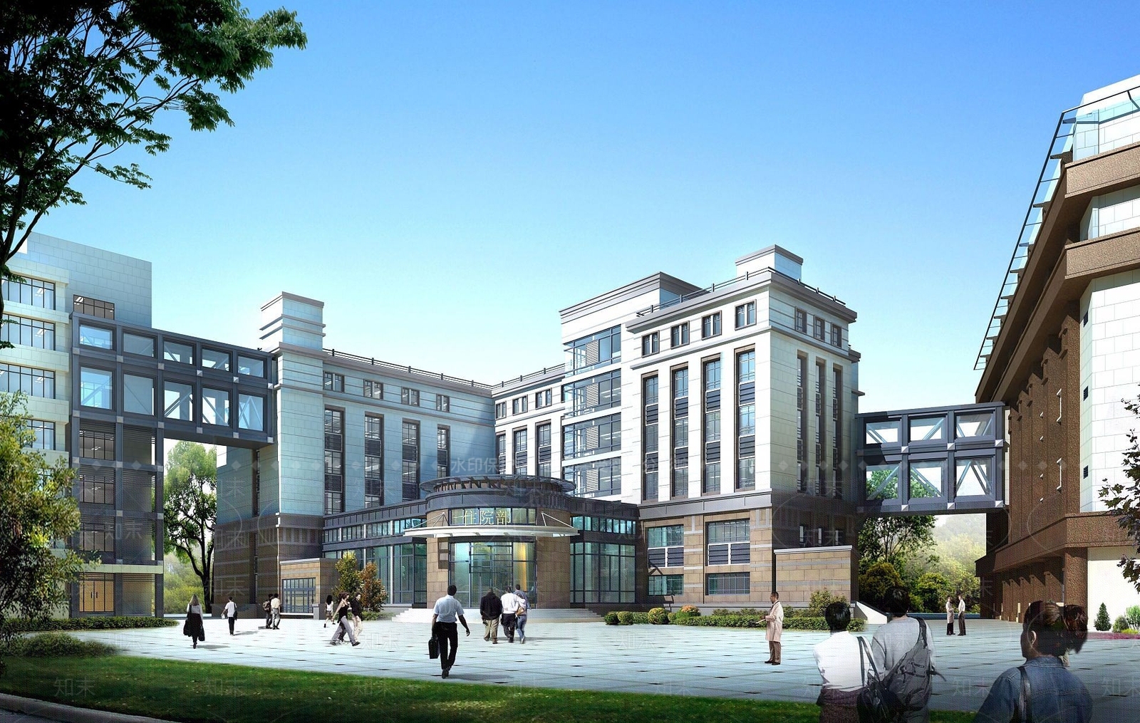 现代城市建筑规划3D模型下载【ID:1191916556】