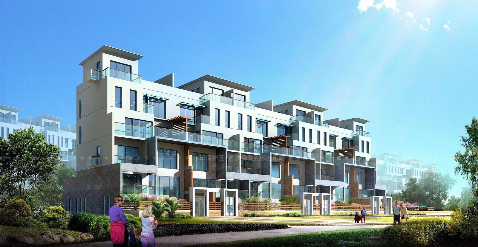 现代城市户外建筑3D模型下载【ID:1191916598】