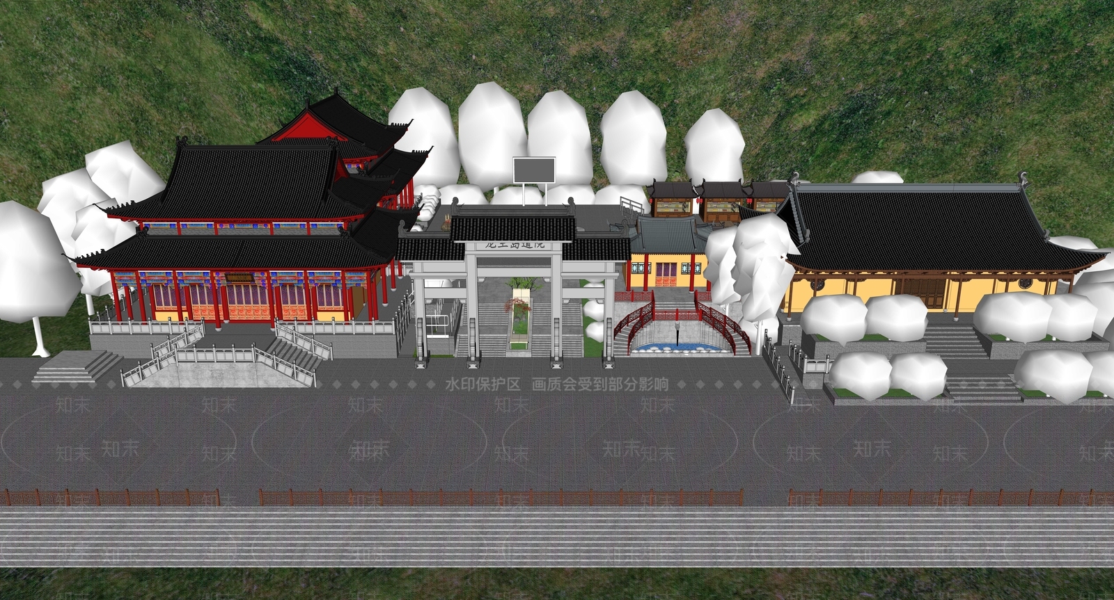 中式新中式其他店铺SU模型下载【ID:1191919487】