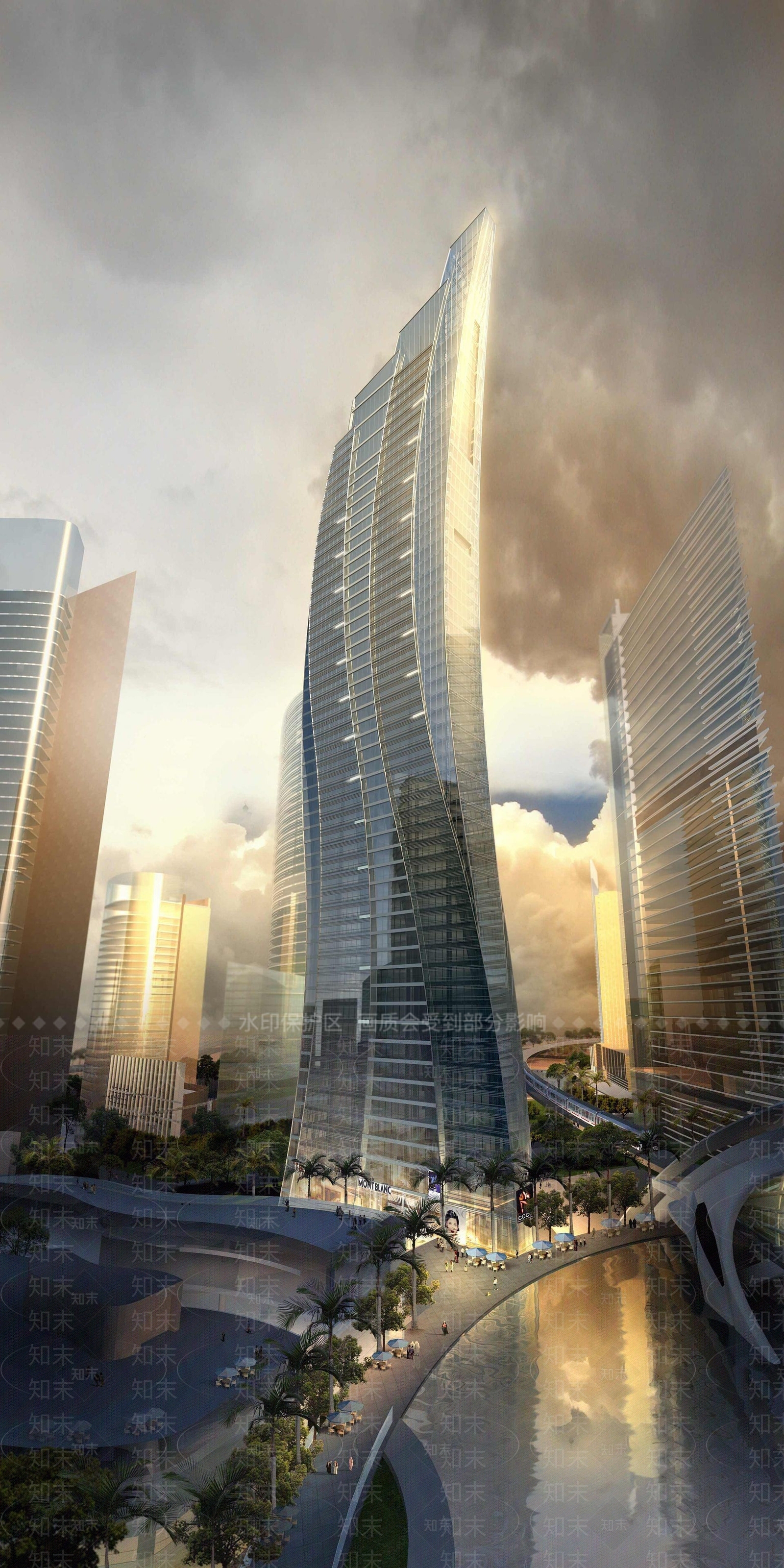 现代城市户外建筑3D模型下载【ID:1191922345】