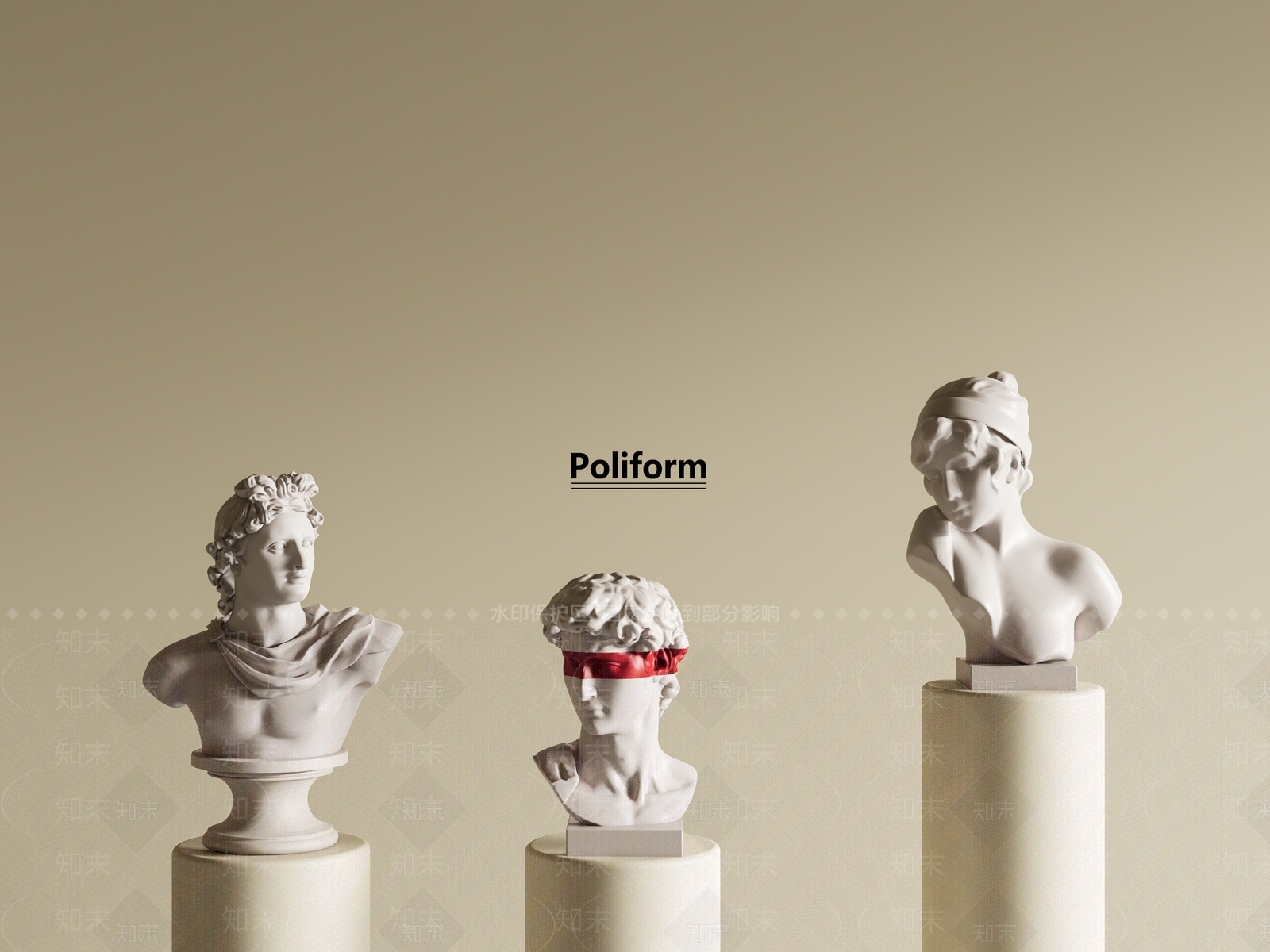 法式雕塑摆件SU模型下载【ID:1191924130】