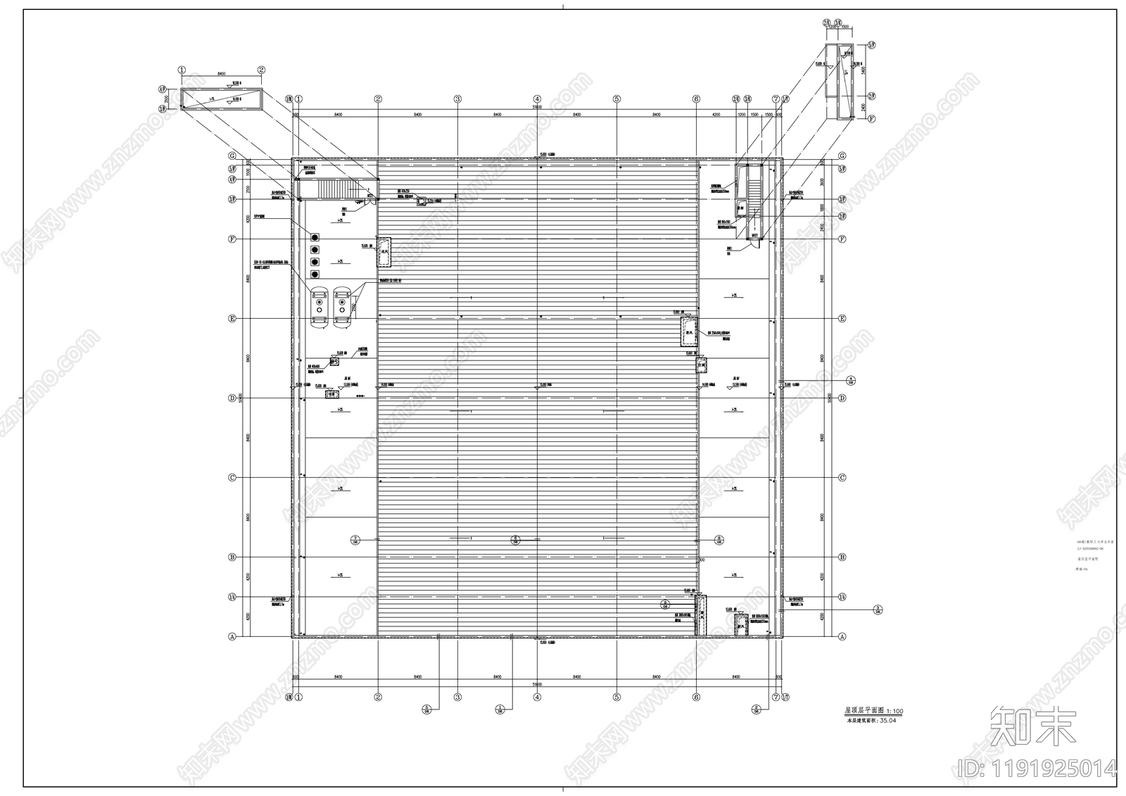 现代学校建筑cad施工图下载【ID:1191925014】