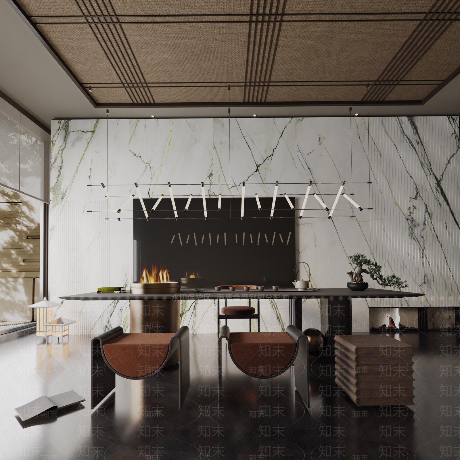 现代餐桌3D模型下载【ID:1191926250】