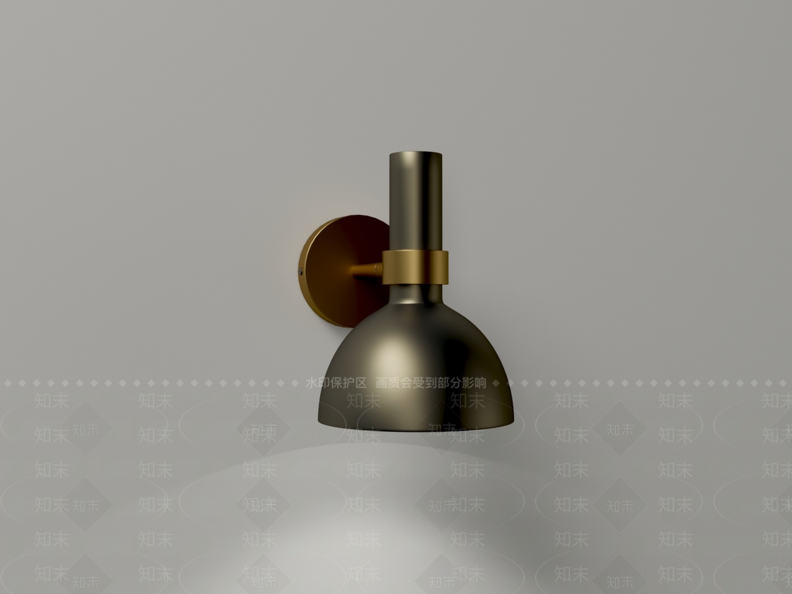 现代壁灯3D模型下载【ID:1191930360】