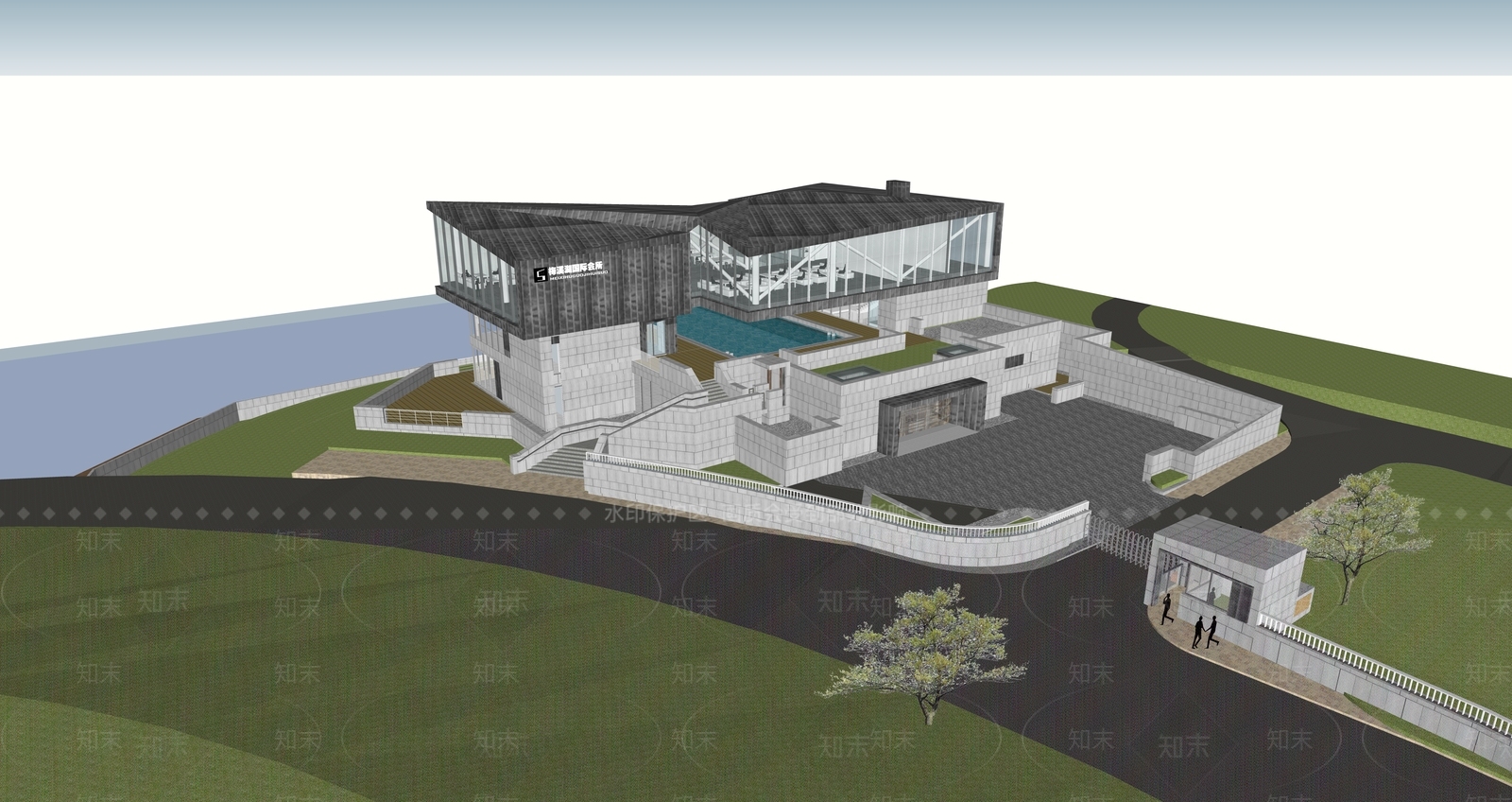 现代小公建SU模型下载【ID:1191930574】