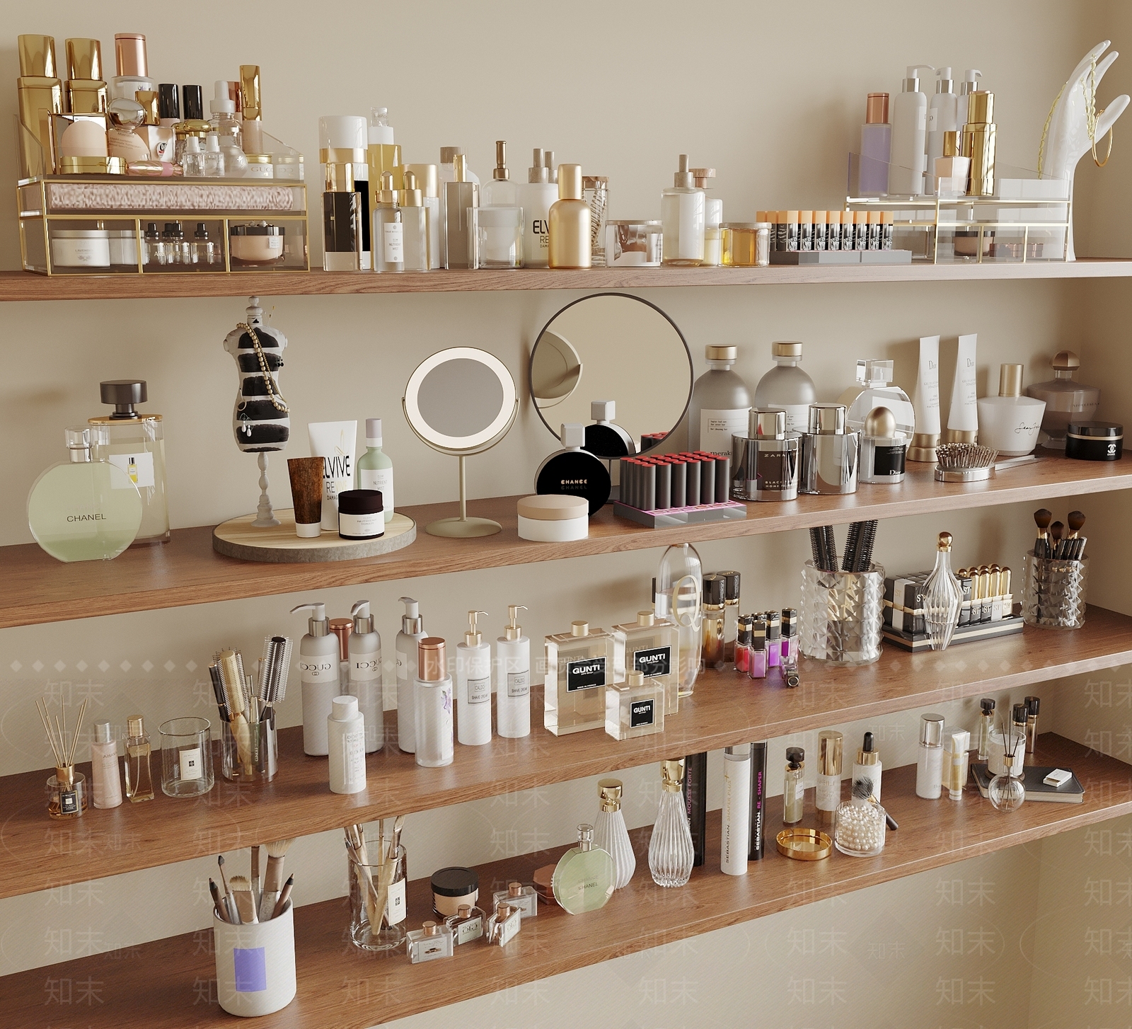 化妆品3D模型下载【ID:1191931669】