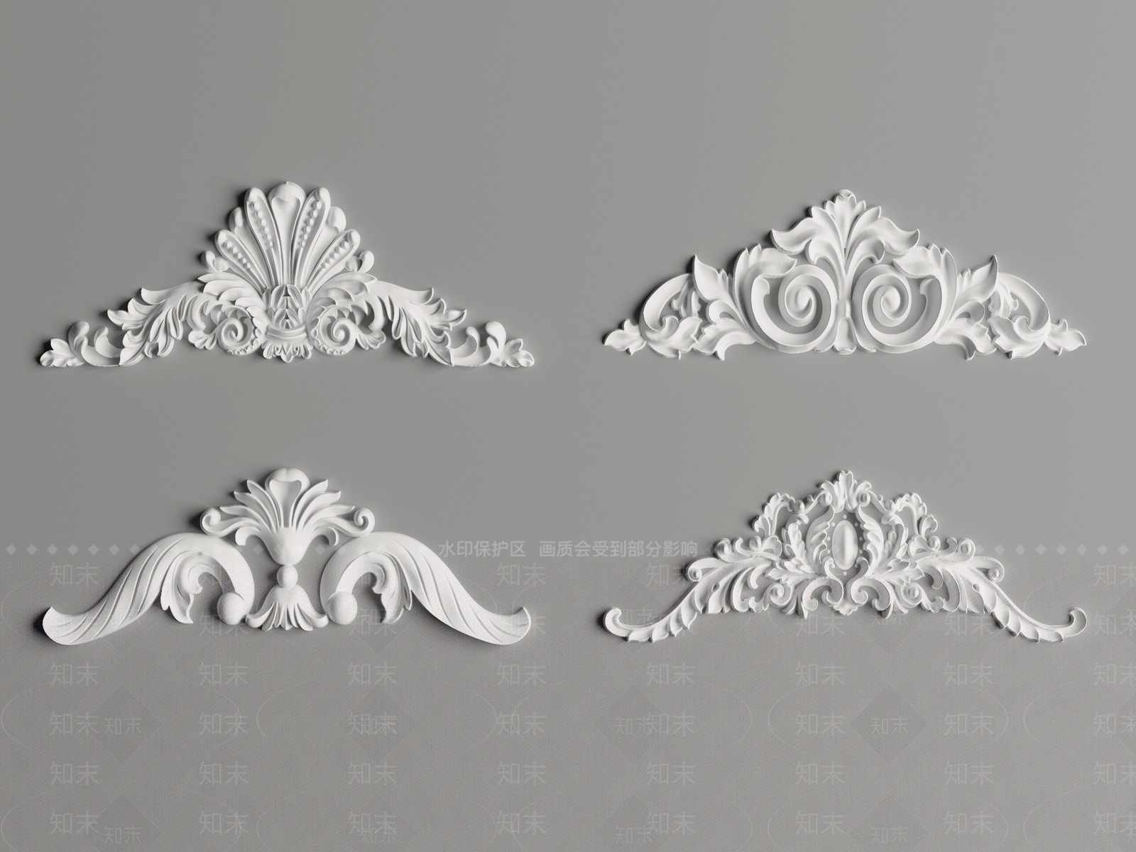 现代雕花3D模型下载【ID:1191935913】