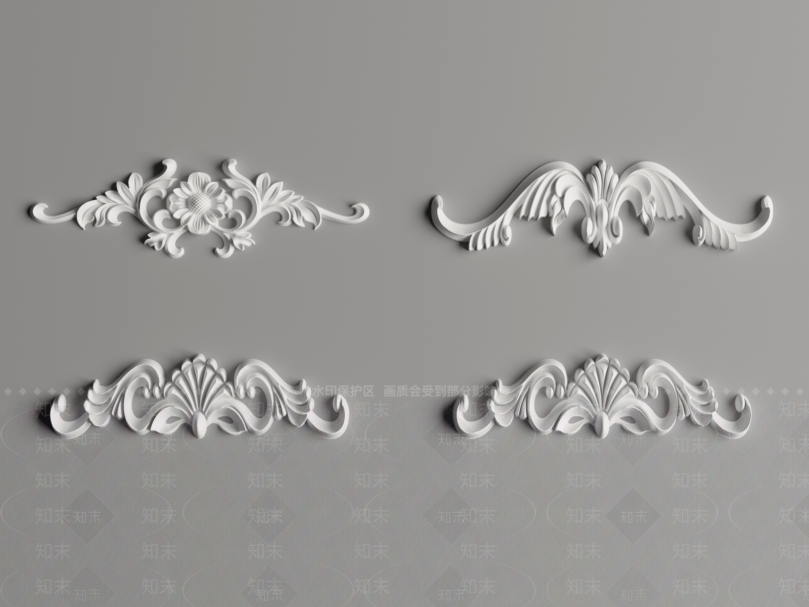 现代雕花3D模型下载【ID:1191936011】