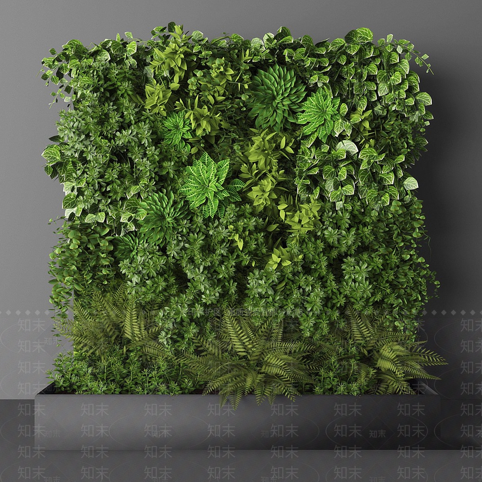 绿植墙3D模型下载【ID:1191936469】