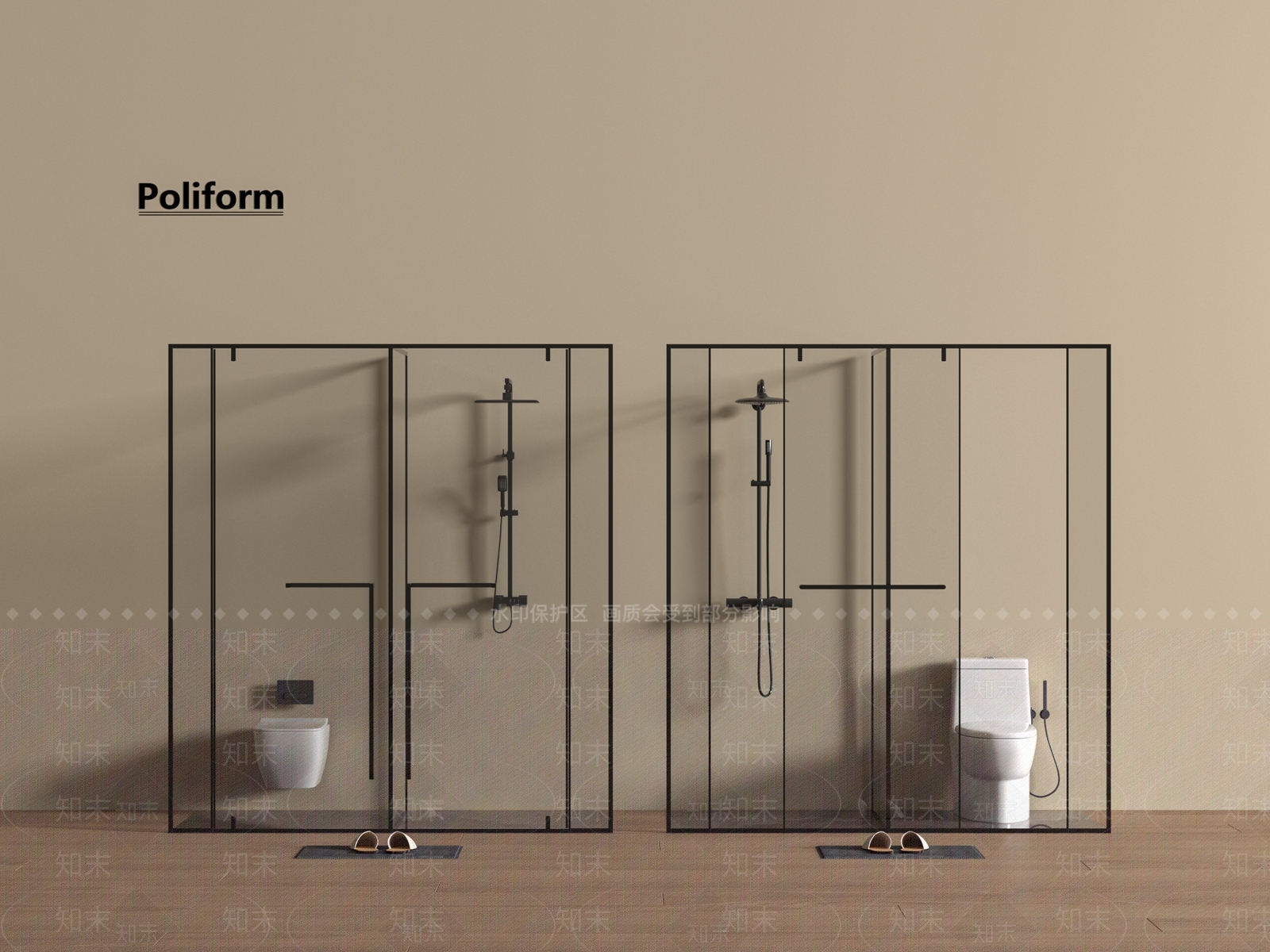 淋浴房3D模型下载【ID:1191939344】