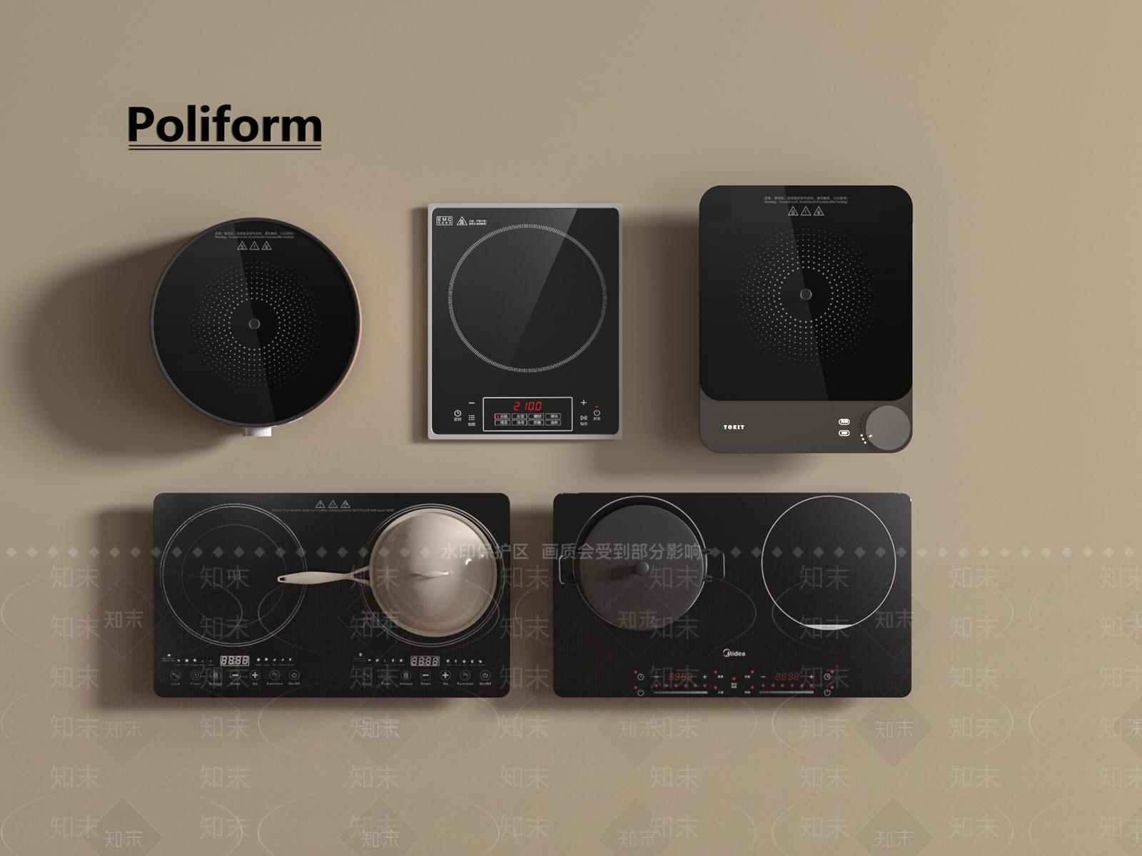 电磁炉SU模型下载【ID:1191939832】