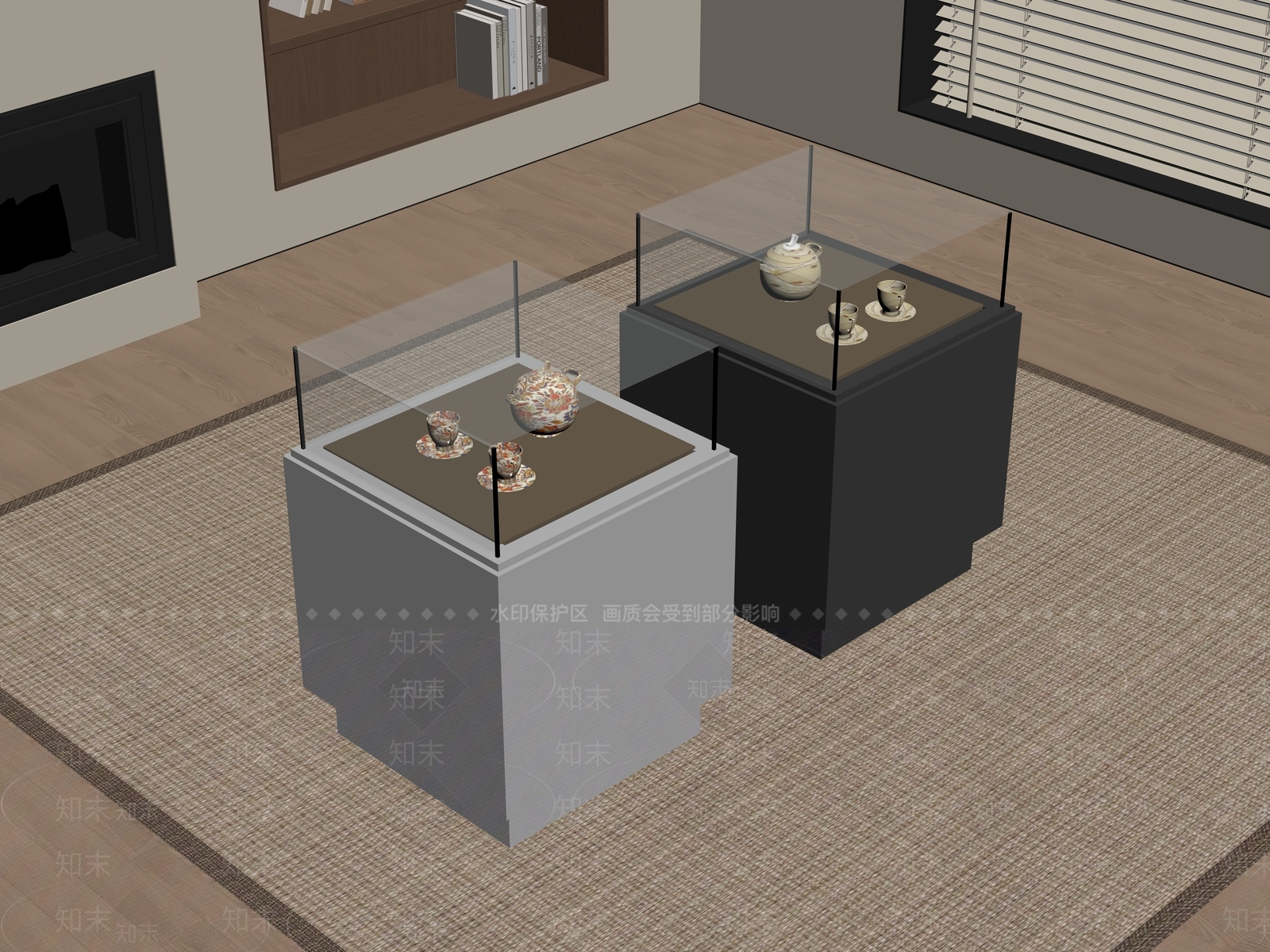 展柜SU模型下载【ID:1191940574】