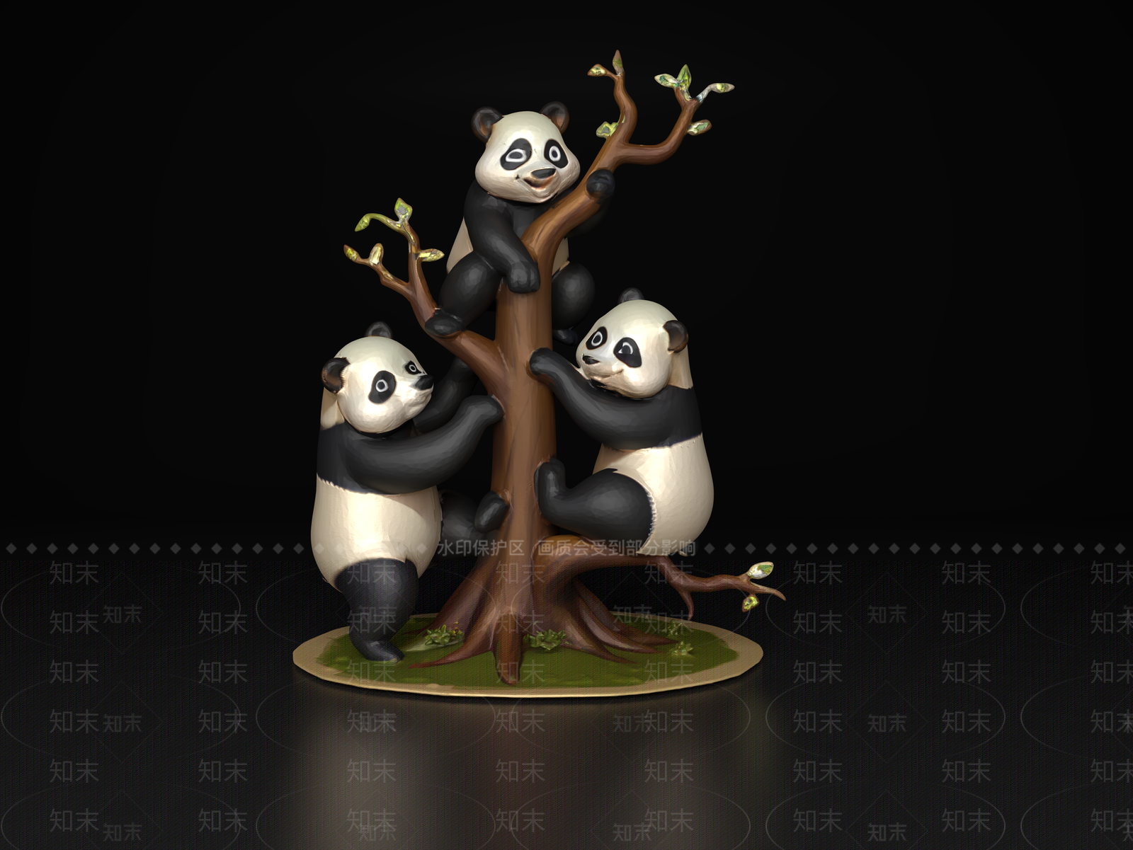 爬行类动物3D模型下载【ID:1191941947】