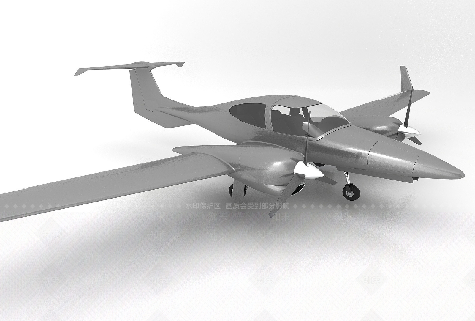 现代飞机3D模型下载【ID:1199359536】